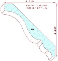 Crown 6-1/8" - 5 Crown 6-1/8" - 5