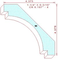 Crown 6-3/16" - 4 Crown 6-3/16" - 4
