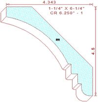 Crown 6-1/4" - 1 Crown 6-1/4" - 1