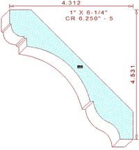 Crown 6-1/4" - 5 Crown 6-1/4" - 5
