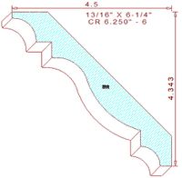 Crown 6-1/4" - 6 Crown 6-1/4" - 6