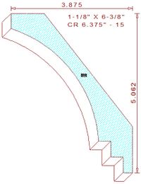 Crown 6-3/8" - 15 Crown 6-3/8" - 15