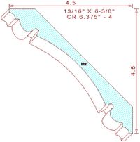 Crown 6-3/8" - 4 Crown 6-3/8" - 4