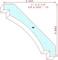 Crown 6-1/2" - 15 Crown 6-1/2" - 15