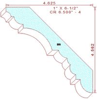 Crown 6-1/2" - 4 Crown 6-1/2" - 4