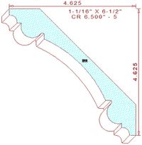 Crown 6-1/2" - 5 Crown 6-1/2" - 5