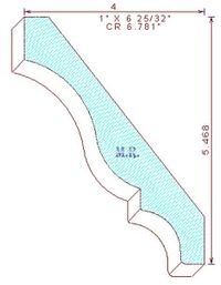Crown Mould 6-25/32"