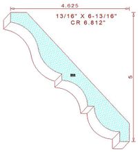 Crown 6-13/16" Crown 6-13/16"