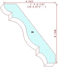 Crown Moulding 6-7/8" - 1