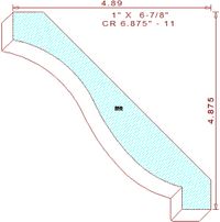 Crown Moulding 6-7/8" - 11 Crown Moulding 6-7/8" - 11