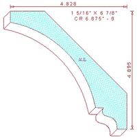 Crown Moulding 6-7/8" - 8 Crown Moulding 6-7/8" - 8