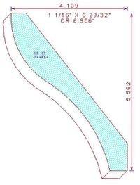Crown Moulding 6-29/32" Crown Moulding 6-29/32"