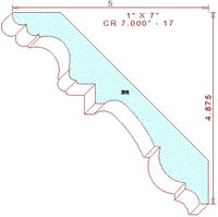 Crown Moulding 7" - 17 Crown Moulding 7" - 17