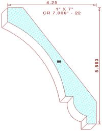 Crown Moulding 7" - 22 Crown Moulding 7" - 22