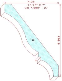 Crown Moulding 7" - 27