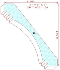 Crown Moulding 7" - 30 Crown Moulding 7" - 30