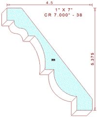 Crown Moulding 7" - 38