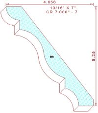 Crown Moulding 7" - 7