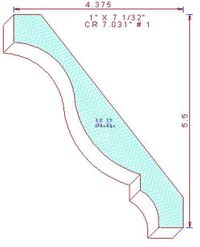 Crown Moulding 7-1/32" - 1