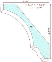 Crown Moulding 7-1/32"