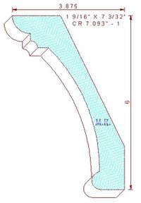 Crown Moulding 7-3/32" - 1