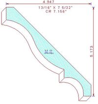 Crown Moulding 7-5/32" Crown Moulding 7-5/32"