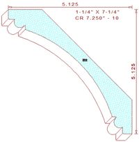 Crown Moulding 7-1/4" - 10