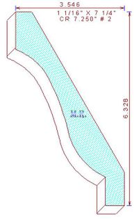 Crown Moulding 7-1/4" - 2