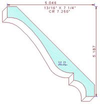Crown Moulding 7-1/4" Crown Moulding 7-1/4"