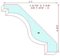 Crown Moulding 7-3/8" - 3