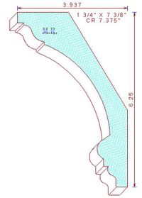 Crown Moulding 7-3/8" Crown Moulding 7-3/8"