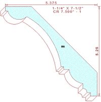 Crown Moulding 7-1/2" - 1