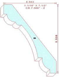 Crown Moulding 7-1/2" - 2