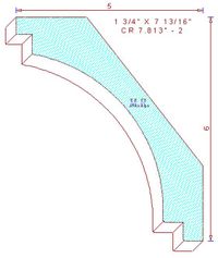 Crown Moulding 7-13/16" - 2