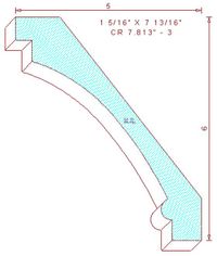 Crown Moulding 7-13/16" - 3