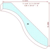 Crown Moulding 7-13/16" - 5 Crown Moulding 7-13/16" - 5
