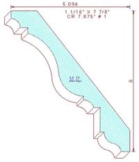 Crown Moulding 7-7/8" - 1