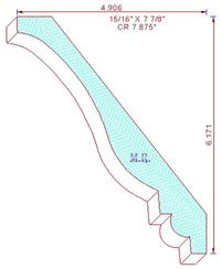 Crown Moulding 7-7/8" Crown Moulding 7-7/8"