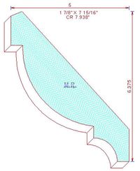 Crown Moulding 7-15/16" Crown Moulding 7-15/16"