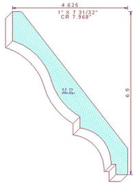 Crown Moulding 7-31/32" 