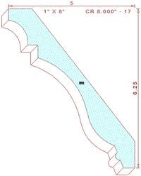 Crown Moulding 8" - 17 Crown Moulding 8" - 17