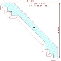 Crown Moulding 8" - 22