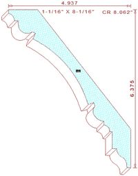 Crown Moulding 8-1/16"