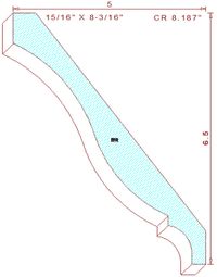 Crown Moulding 8-3/16" Crown Moulding 8-3/16"