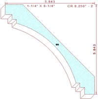 Crown 8-1/4" - 2 Crown 8-1/4" - 2