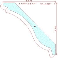 Crown 8-1/4" - 4 Crown 8-1/4" - 4