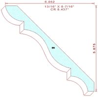 Crown Moulding 8-7/16" Crown Moulding 8-7/16"