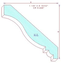 Crown Moulding 8-15/32" Crown Moulding 8-15/32"