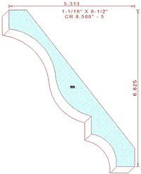 Crown 8-1/2" - 5 Crown 8-1/2" - 5