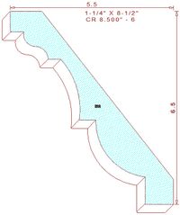 Crown 8-1/2" - 6 Crown 8-1/2" - 6